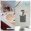 uxcell 1Pcs Suction Toothbrush Holder, 4" x 8" Wall Mounted