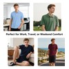 ZITY 7 Pack Mens Polo Shirts with Pocket Moisture Wicking