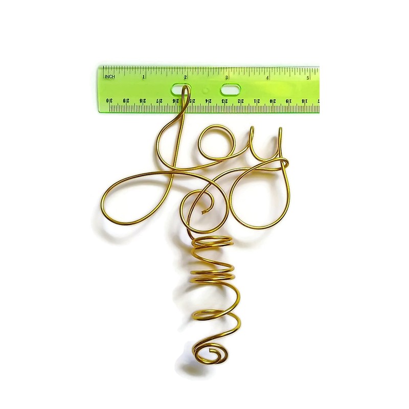 Mini Joy Wire Word Tree Topper For Small Trees