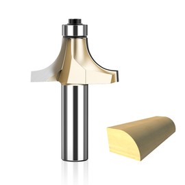HUHAO 9/16" Radius Roundover Router Bit 1/2 Inch Shank,Edge Forming Roundover Bit Bead Rounding Over Edging Bit Carbide Corner Rounding Edge-Forming Bit,for Rounding Trim
