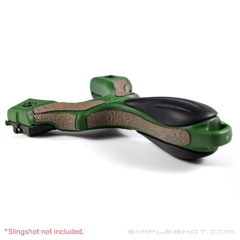 Custom-Cut Slingshot Grips - Slingshot Frame: Scout LT2, Grip Texture: