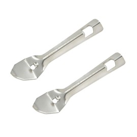 Soro Essentials- 7" Stainless Steel Can Tapper/Bottle Opener Nickel Plated Set of 2- Bottle Openers Can Opener Classic Beer Opener Bottle for Home Kitchen Restaurants Camping Traveling