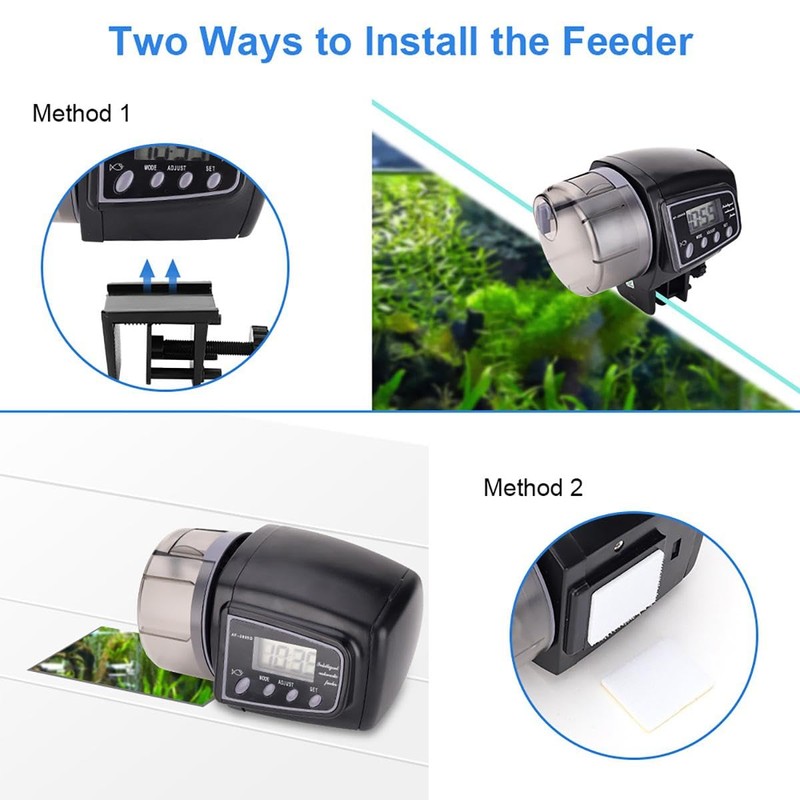 Digital Aquarium Fish Feed, Automatic Fish Feeder Tank Feeder Timer