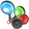 Delove Canning Funnel with Strainer - Wide Mouth Food Funnels
