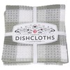 Now Designs Check Dishcloth Set, London Gray