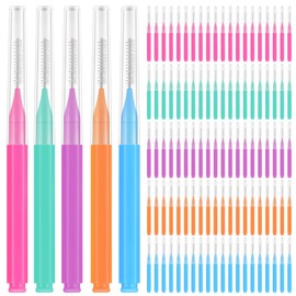 Healvian Interdental Brush Cepillo Interdental Portátil Para Limpieza Entre Dientes Elimina Placa Y Restos De Comida Reutilizable Para Uso Diario