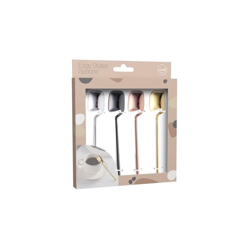 Winkee - Edgy Coffee Spoons Set of 4 - Stylish