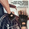 MARIB LEATHER HALF FINGER CYCLING WHEELCHAIR GYM BUS DRIVING WEIGHT
