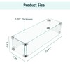 23x7x5.5 Fire Pit Glass Flame Wind Guard,Thick Tempered Glass Rectanglar