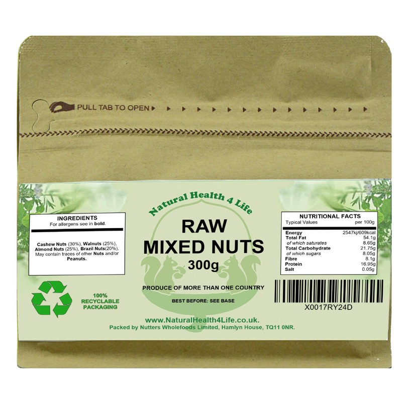 Natural Health 4 Life Snack Nut Mixes Whole Mixed Nuts