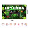Video Game Happy Birthday Backdrop Video Game Party Decorations Game