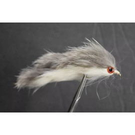 My Own GRAY & WHITE ZONKER STREAMER Fly Fishing Fly Flies, 1 Fly, You Choose Size - Size 10