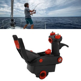 Adjustable Fishing Rod Holder, Fishing Boat Rod Holder 360° Rotation Soft Touch Lightweight Abrasion Resistant Ergonomic for Sailboat (S)