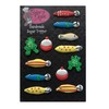 Fishing Lures Accessory Pack- 12 pcs Edible Icing Cupcake Decoration