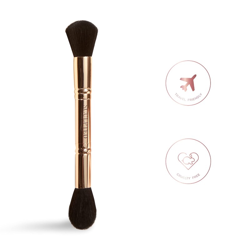 Double-Ended Sculpting Duo Makeup Brush from Sculpted by Aimee -