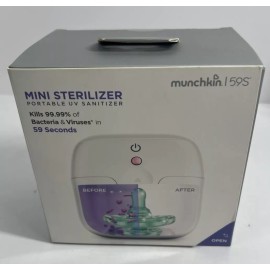 Munchkin UV Mini Pacifier Sterilizer Portable Kills 99% Germs BRAND NEW SEALED
