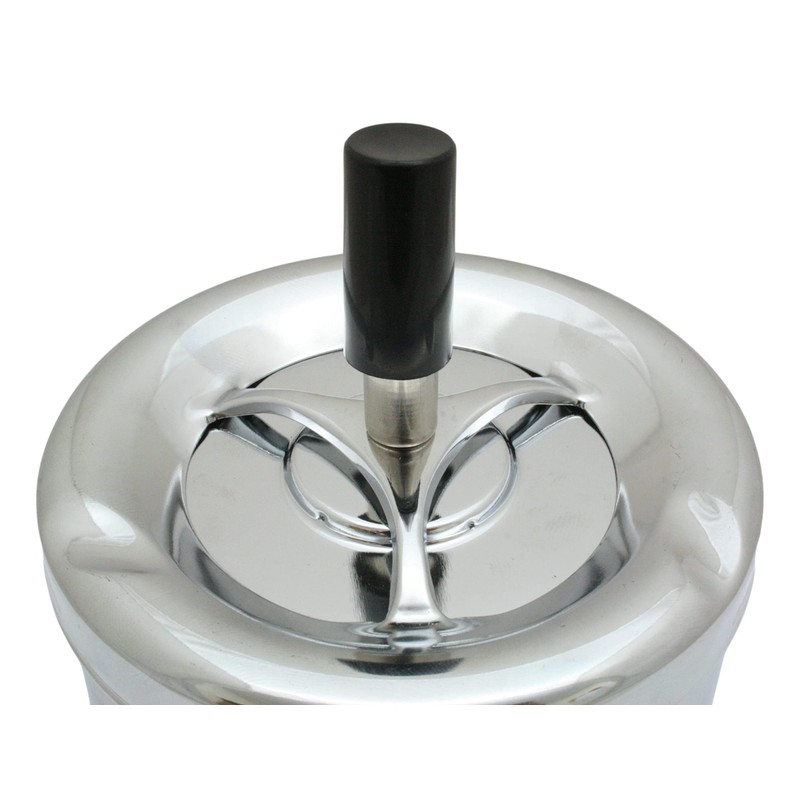 Garden Fork Rotary Ashtray Drop Down Button Outdoor Windproof Portable