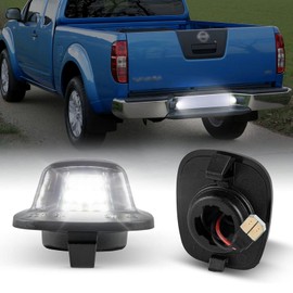 POPMOTORZ LED Number Plate Light for N.issan Xterra 1994-2004 Frontier 1998-2004, LED License Plate Lighting with CanBus Error Free 2835 SMD White, Pack of 2