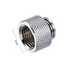 sourcing map Male to Female Extender Fitting G1/4 x 10mm