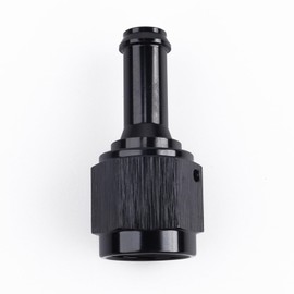 AC PERFORMANCE Aluminum Straight Female AN10 to 1/2" Swivel Hose Barb Fitting, 10AN to 1/2 inch Barb, Black