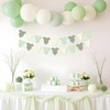 Sage Green Gingham Onesie Garland Banner for Gender Neutral Baby