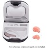 Hearing Aid Case Hard Storage Box with Battery Holder and