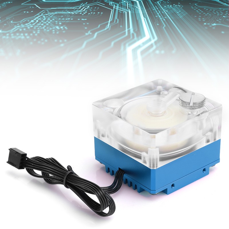 Water Cooling Pump Acrylic Aluminum Computer Accessory Heat Sink Mute
