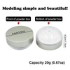 AKOAK Capacity 20 ml(0.67 oz) Empty Reusable Plastic Loose Powder