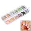 Glitter Sequins Set, Assorted Round Thin Shiny Foil Flakes Art