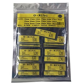 LLF Watch O-Ring Kit Rubber Washer Seals Assortment Set Watch Back Gasket Waterproof Simple Seal Washers Set Rubber Seal Washers (0.5MM(12-30MM))