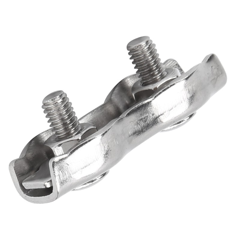 18pcs M2 Duplex Wire Rope Clip Cable Clamps Stainless Steel