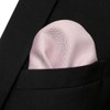 S&W SHLAX&WING Solid Pink Men's Pocket Square Wedding Handkerchief