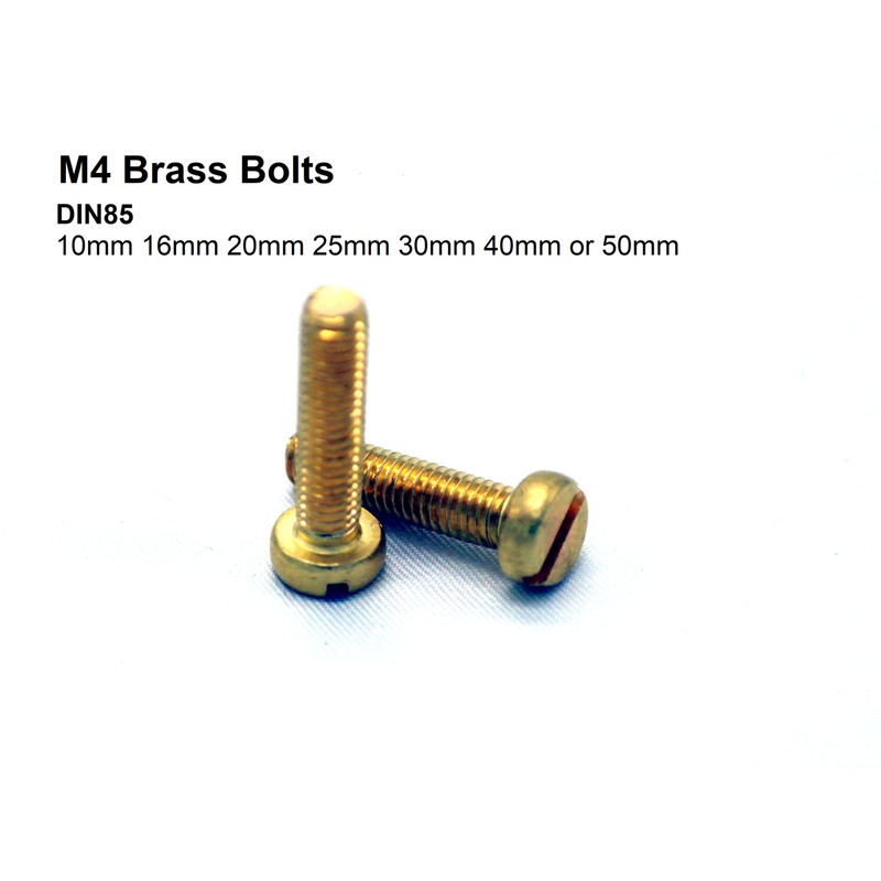 M4 Brass Sets Bolts of Form A Washers and Dome