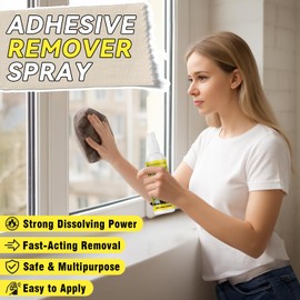 Nexkayee Adhesive Remover, Multipurpose Sticker and Label Cleaner, Surface-Safe Glue Remover with Plastic Scraper, Quickly Removes Decals, Tape Residue, Gum, Tar and Grease, 4.06 fl oz