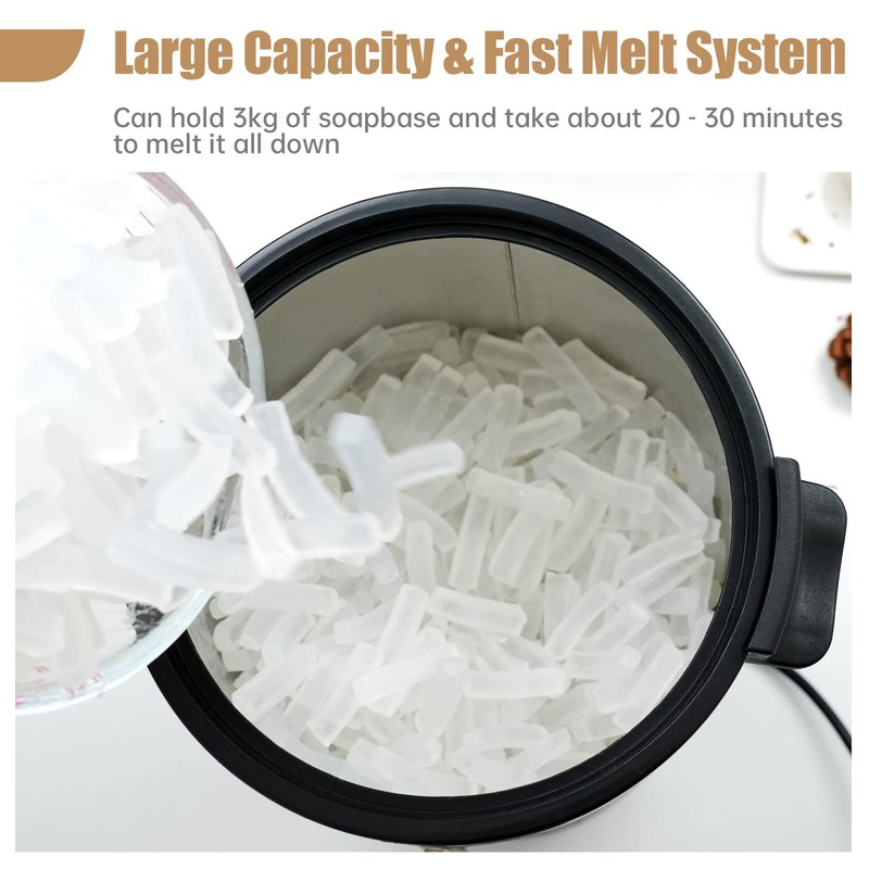 FAST MELT 12Lbs Soap Melter for Soap Making - Electric