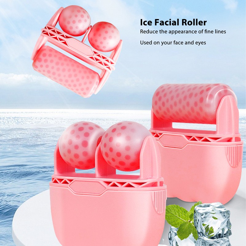 Ice Face Roller Cold Compress Double Heads Reduce Puffiness Fade