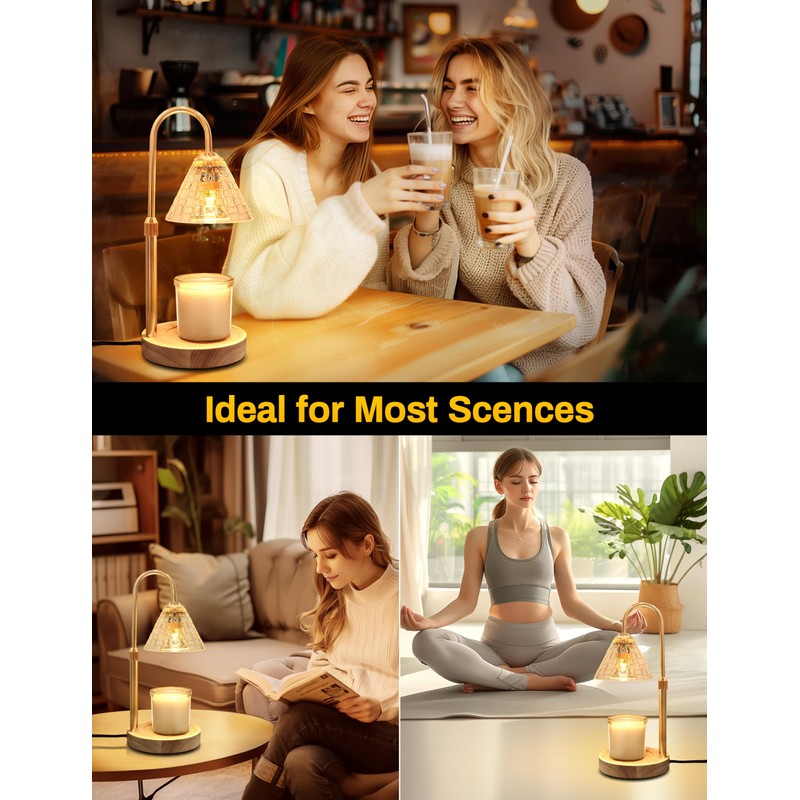 DORESshop Candle Warmer Lamp with Timer, Industrial-Grade Candle Lamp Warmer