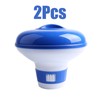 4 Pack Floating Pool Chlorine Tablet Dispensers with Adjustable Flow