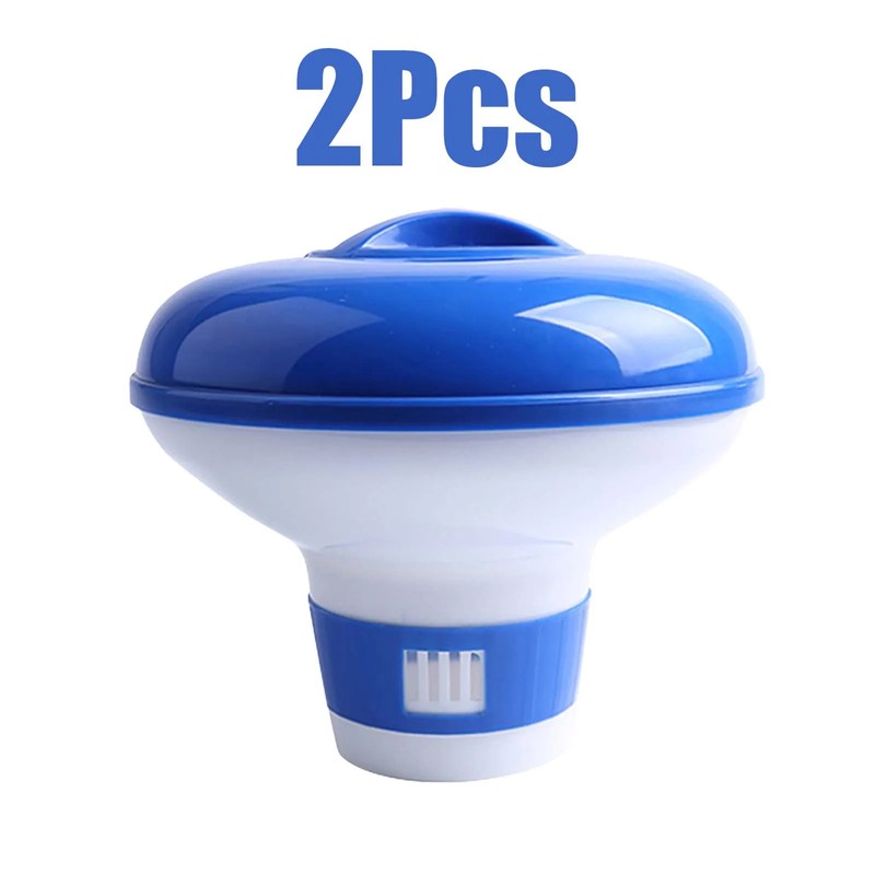 4 Pack Floating Pool Chlorine Tablet Dispensers with Adjustable Flow