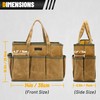16OZ Waxed Canvas Tool Tote Bag | Large-Capacity Tool Storage