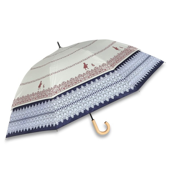 27021 Rain or Sun Umbrella Transformation Umbrella Lace Pattern, Off-White, 17.7 - 23.6 inches (45 - 60 cm)