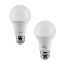 Euri Lighting EA19-9W5050cec-2 LED A19 Bulb, Cool White 5000K, Dimmable, 9W (60W Equivalent) 810 lm, 200 Degree Beam Angle, Medium Base (E26), UL & Energy Star Listed (Pack of 2)