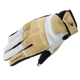 Komine GK-2273 Urban Mesh Motorcycle Gloves, Beige, Size L