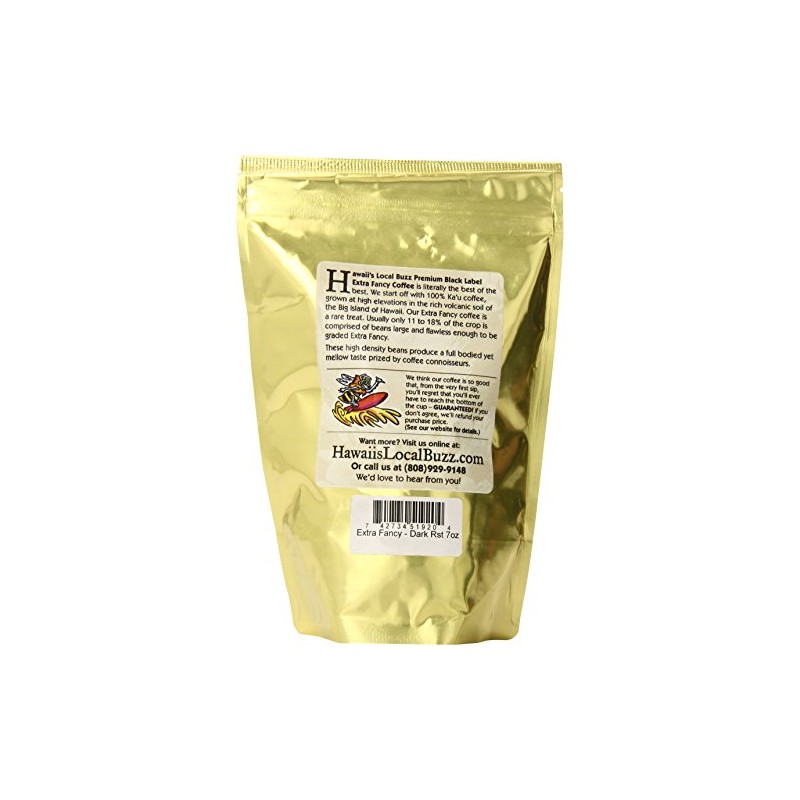 Hawaii's Local Buzz Premium Black Label Extra Fancy, Dark Roast