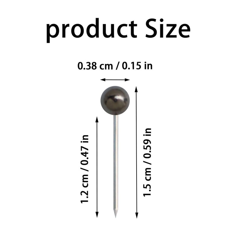 200 Pieces Map Push Pins, Small Round Head Marking Pins,