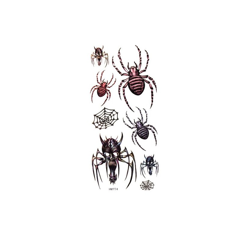 GGSELL King Horse Waterproof and sweat of the spider/skull temporary