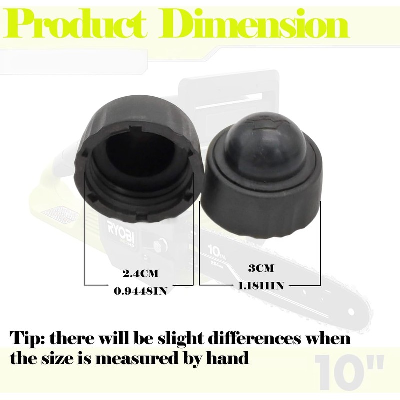 deawater 300890001 Chainsaw Oil Cap Primer Bulb 2-Pack, Replacement for