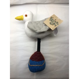 Beverly Hills Teddy Bear Co Rare Beverly Hills Teddy Bear Co. USA Seagull Stuffed Plush 12” On Perch NWT