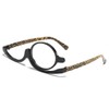 DWFEYOI Makeup Glasses, Rotating Single Lenses Makeup Glasses, Rotating Makeup