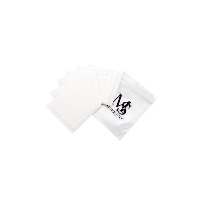 Moresoo Double Sided Extension Tapes for Replacement White Tape Tabs